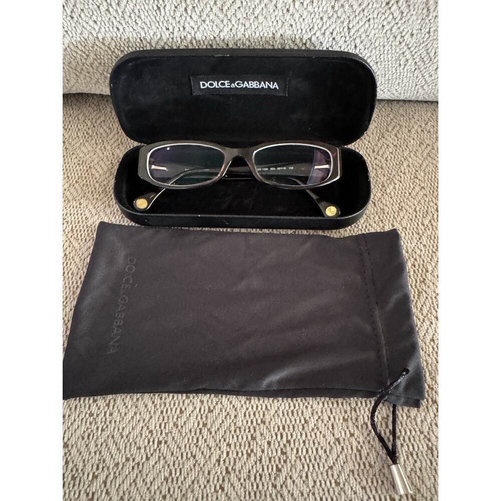 DOLCE & GABBANA Eyeglasses Frame Havana Tortoise Brown